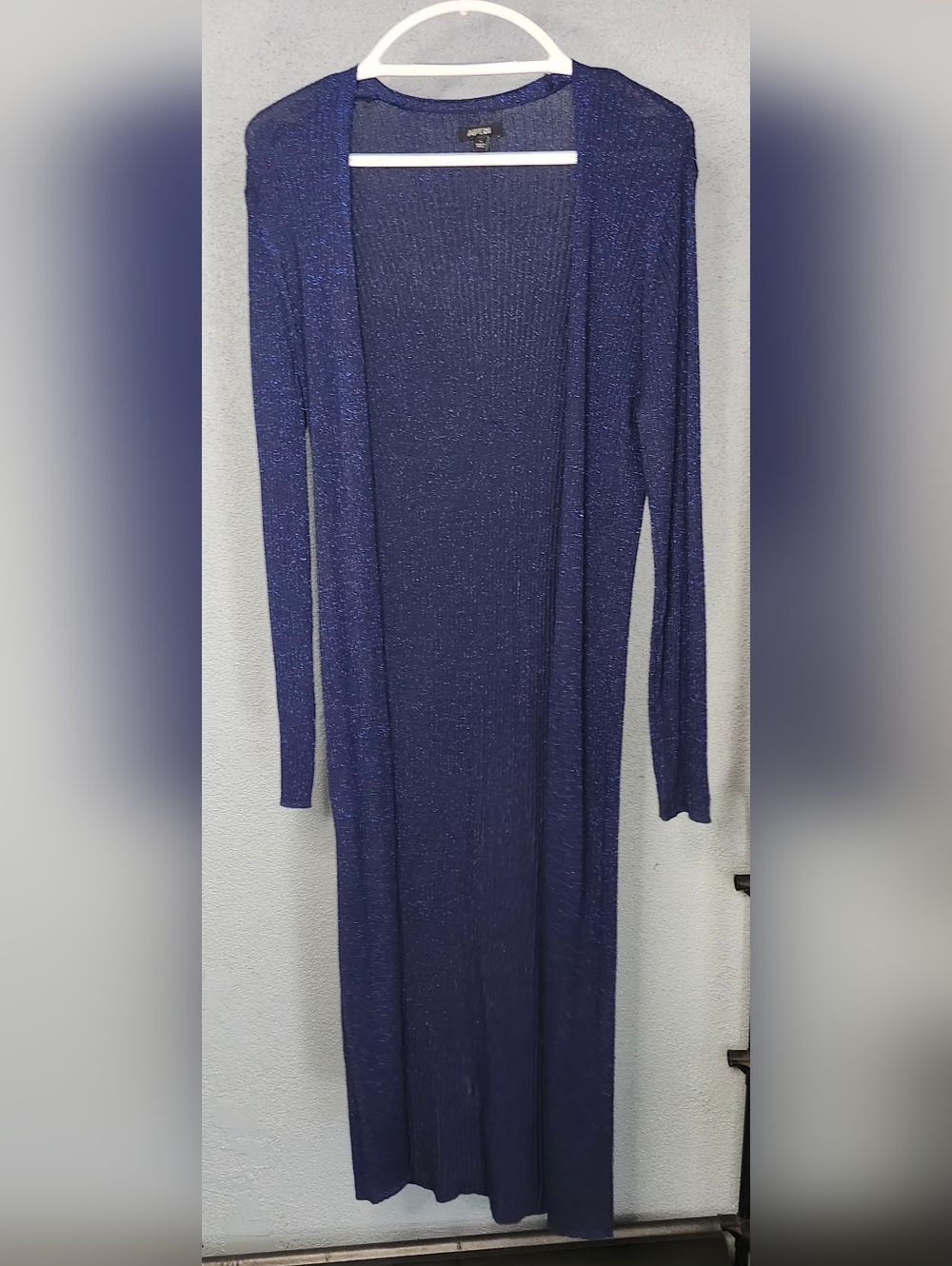 Apt. 9 Navy Metallic Knit Cardigan